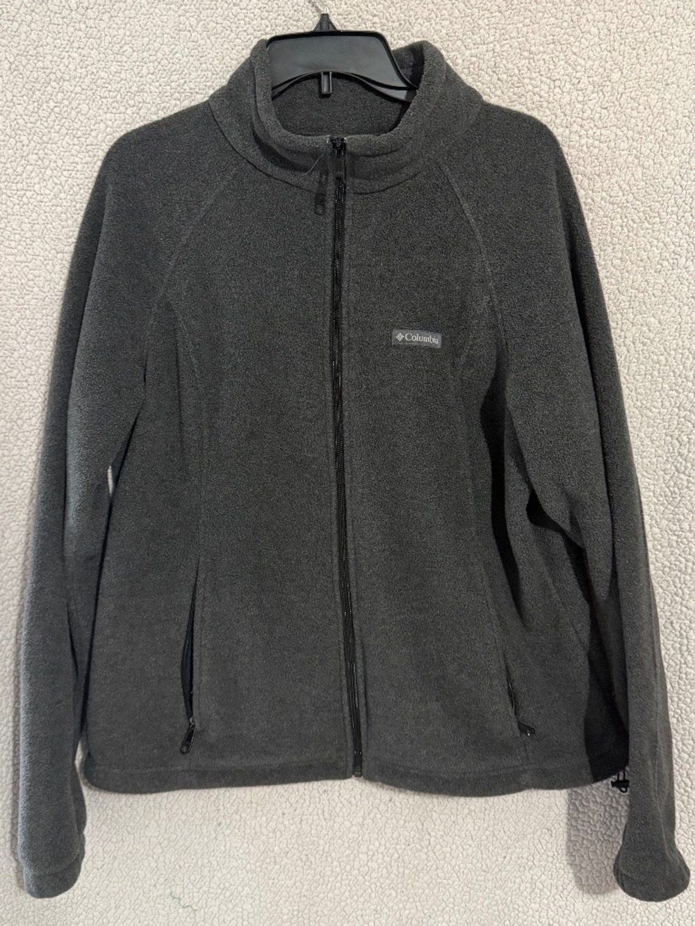 Columbia Womens Benton Springs Full Zip Fleece Jacket Size XL Charcoal